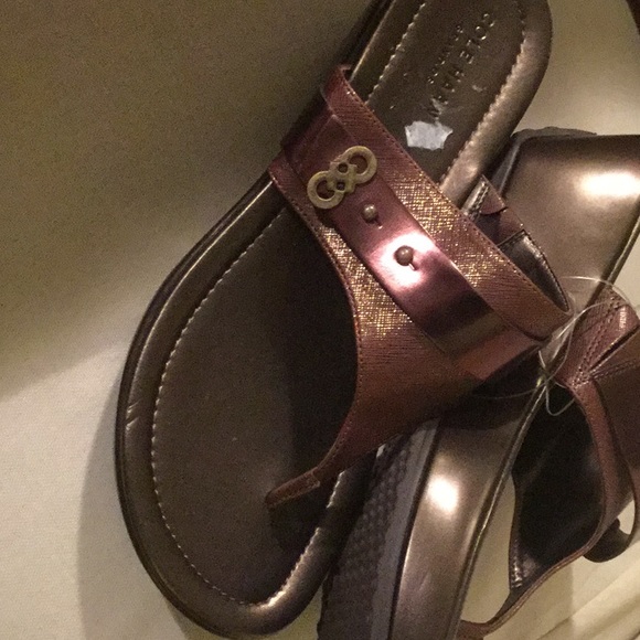 NEW COLE HAAN MARGATE WEDGE II IN BRONZE - Picture 2 of 5